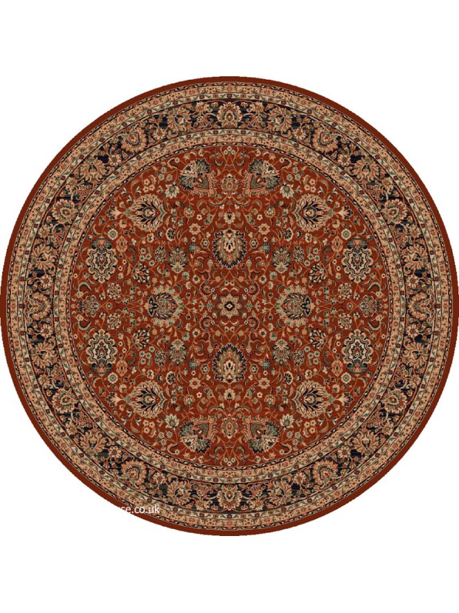 Kolam Red Round Rug - 3