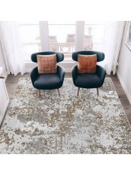 Remix Grey Gold Rug - Thumbnail - 2