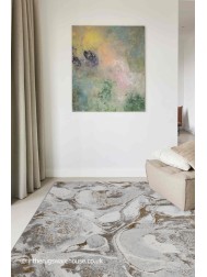 Halon Grey Gold Rug - Thumbnail - 2