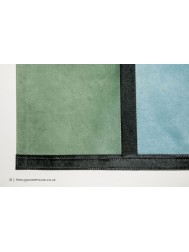 Mondrian Blue Mix Rug - Thumbnail - 4