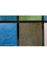 Mondrian Blue Mix Rug - Thumbnail - 8