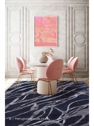 Chantal Waves Blue Rug - Thumbnail - 3