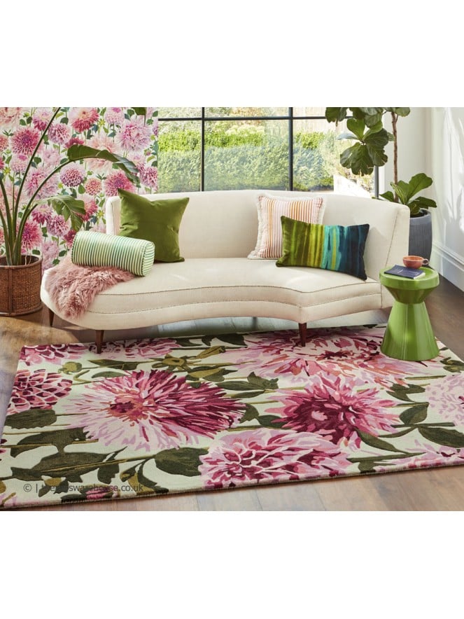 Fuchsia Palm Rug - 2