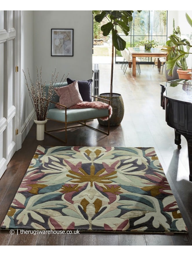 Positano Succulent Gold Rug - 2