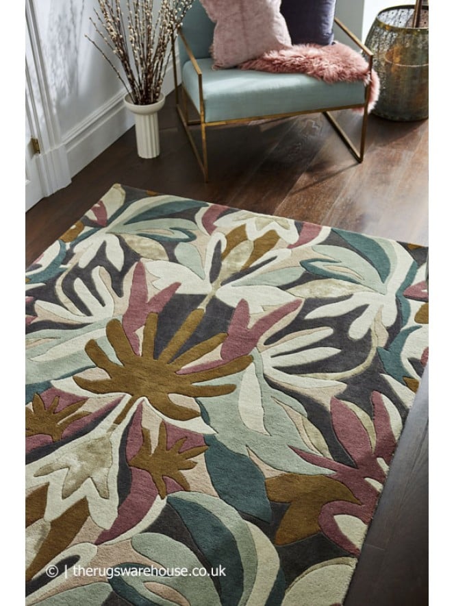 Positano Succulent Gold Rug - 3