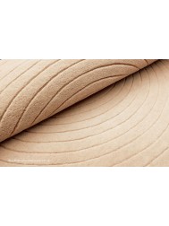 Harrare Beige Circle Rug - Thumbnail - 4