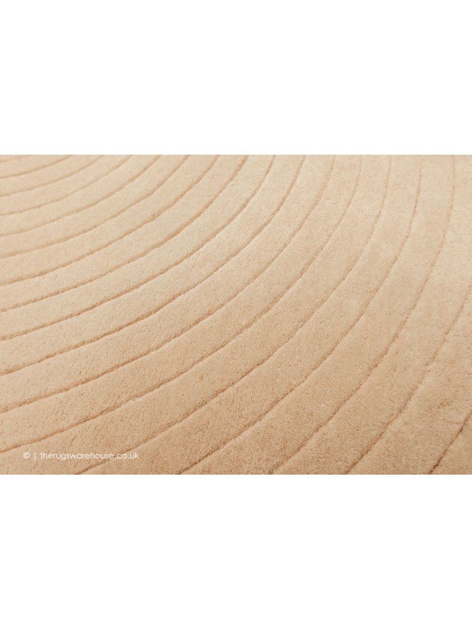 Harrare Beige Circle Rug - 6