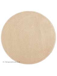 Harrare Beige Circle Rug - Thumbnail - 8