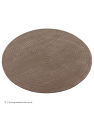 Harrare Brown Circle Rug - Thumbnail - 7