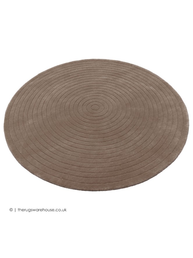 Harrare Brown Circle Rug - 7