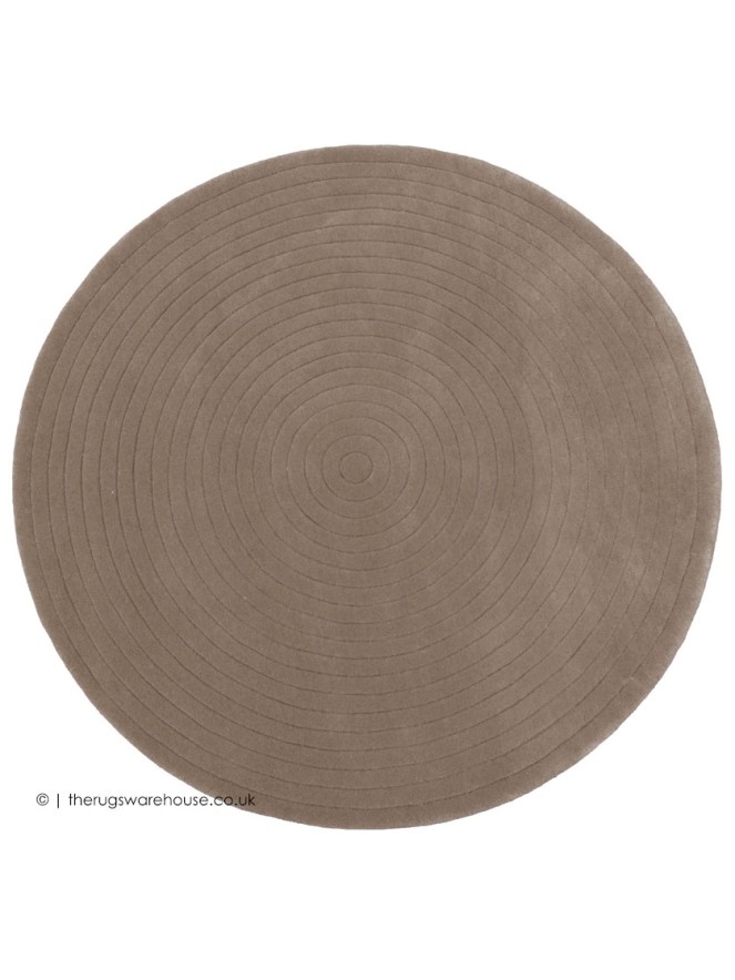 Harrare Brown Circle Rug - 8