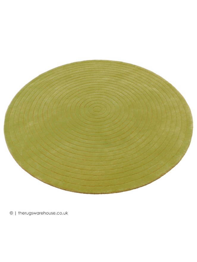 Harrare Green Circle Rug - 6