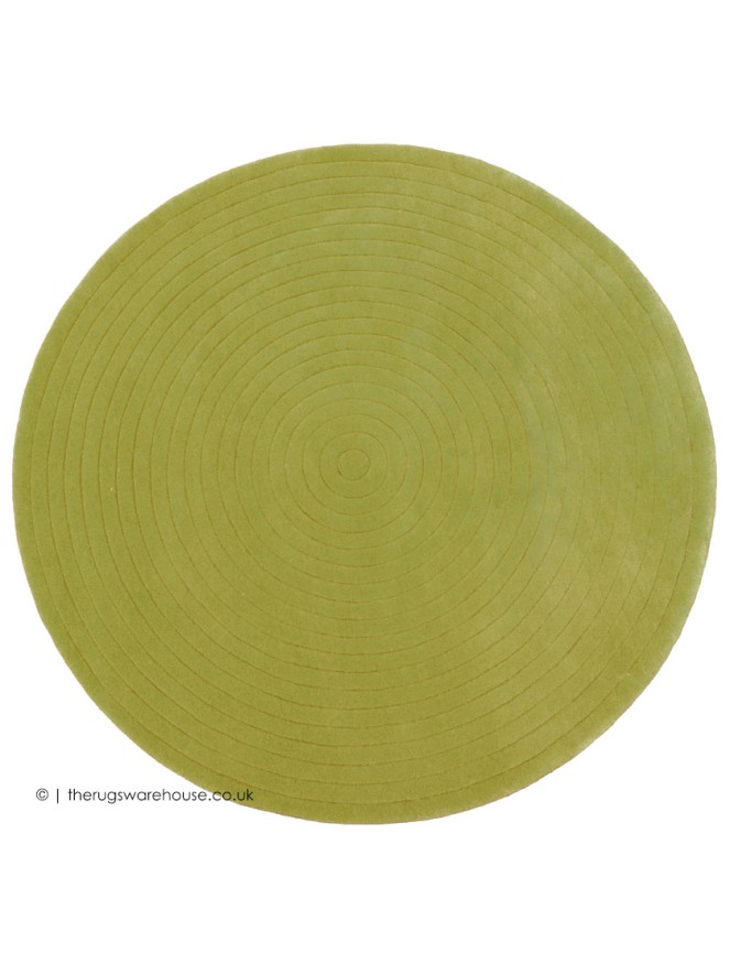 Harrare Green Circle Rug - 7