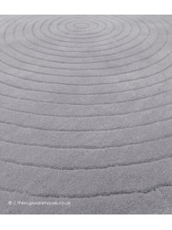 Harrare Grey Circle Rug - Thumbnail - 5