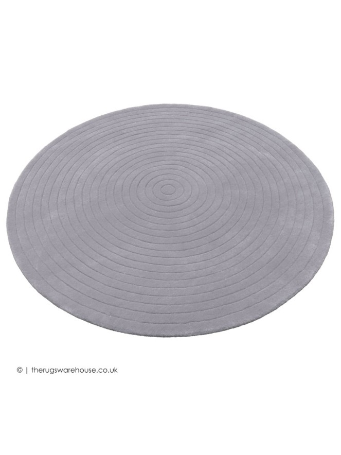 Harrare Grey Circle Rug - 7