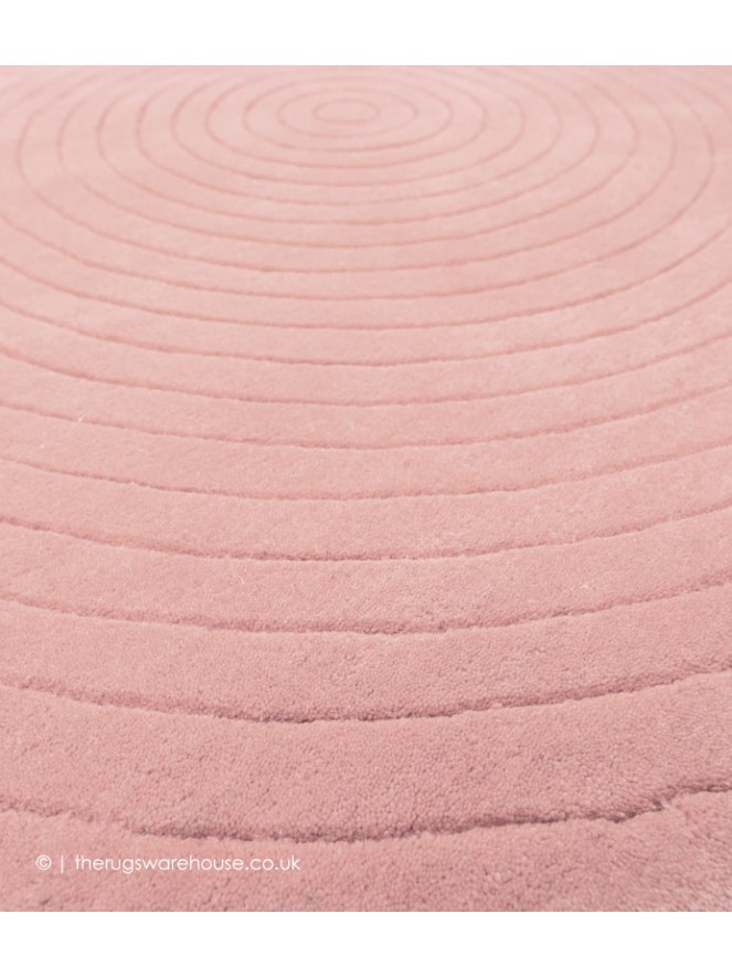 Harrare Pink Circle Rug - 5