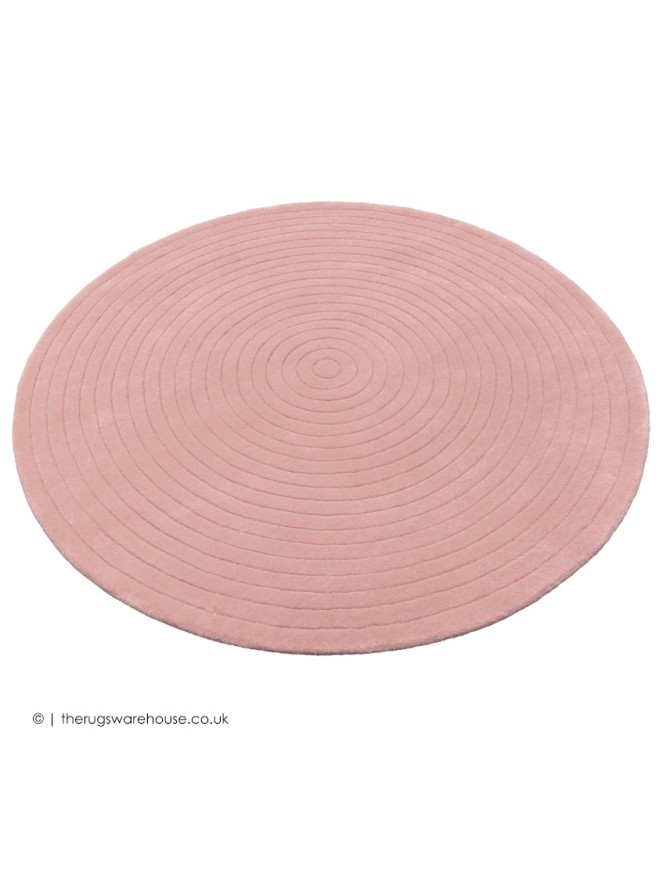 Harrare Pink Circle Rug - 7