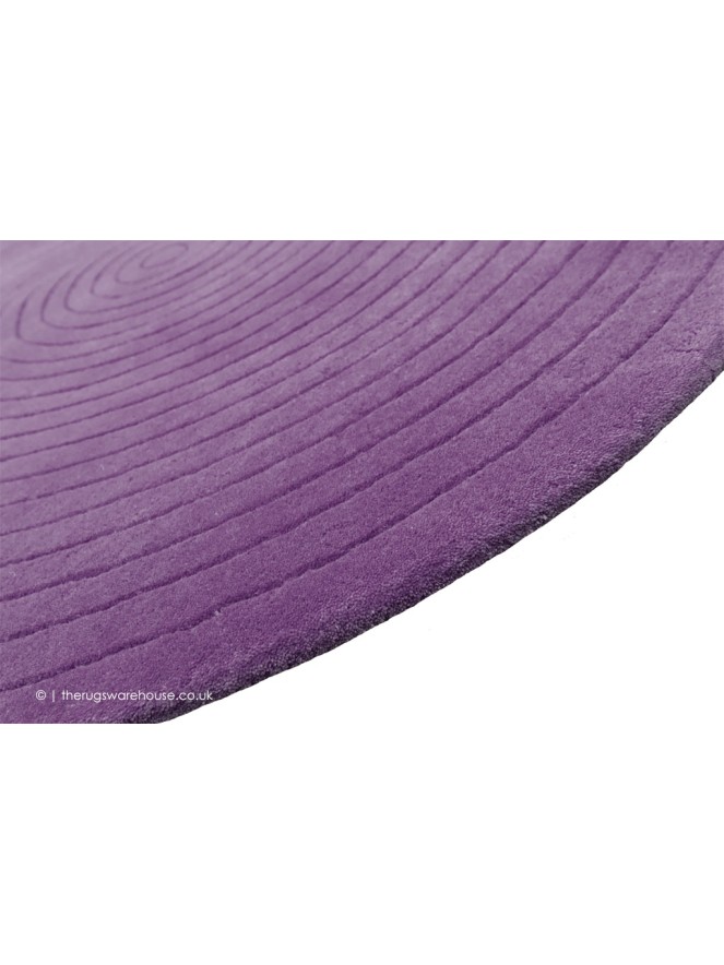 Harrare Purple Circle Rug - 3