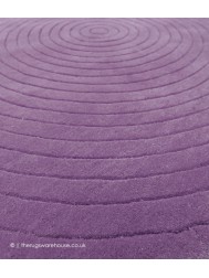 Harrare Purple Circle Rug - Thumbnail - 4