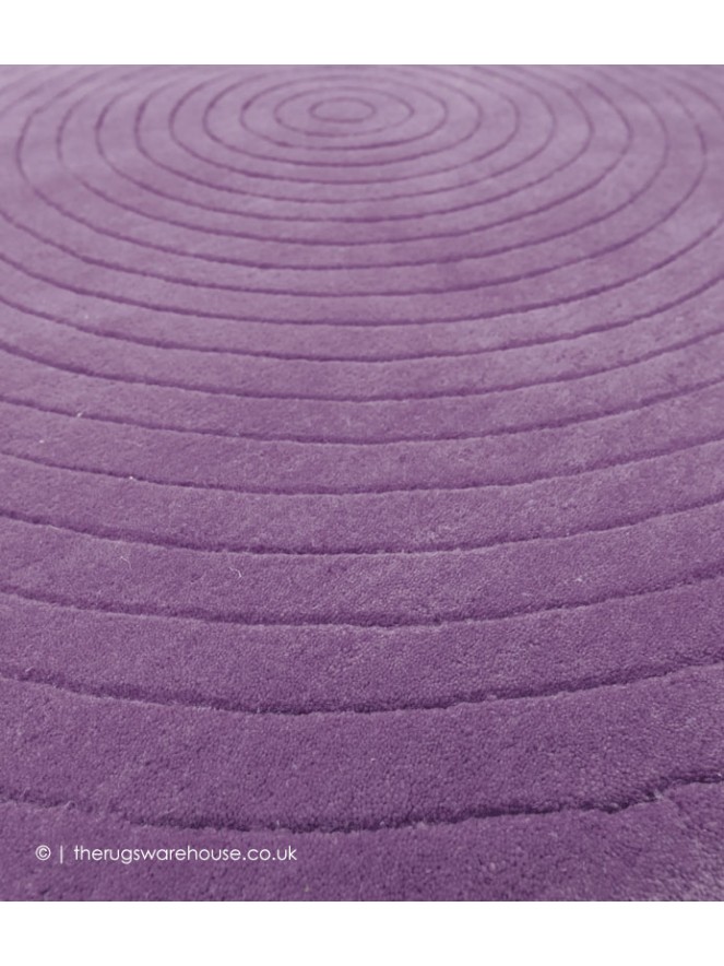 Harrare Purple Circle Rug - 4