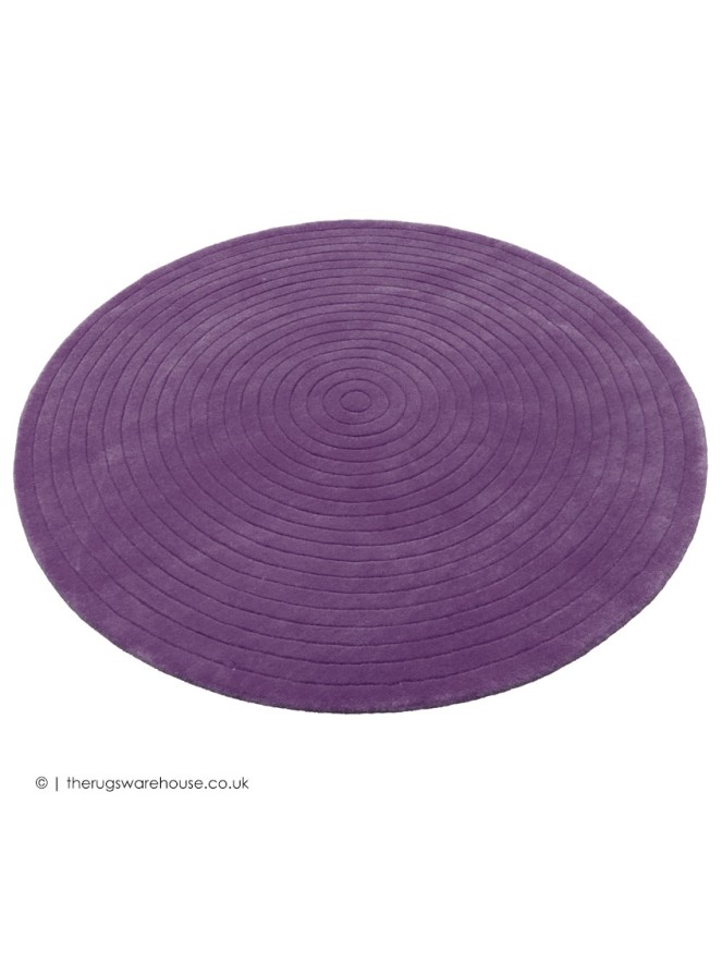 Harrare Purple Circle Rug - 6