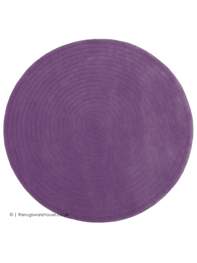 Harrare Purple Circle Rug - 7
