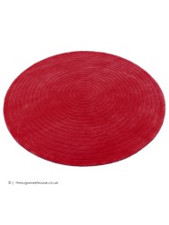 Harrare Red Circle Rug - Thumbnail - 4