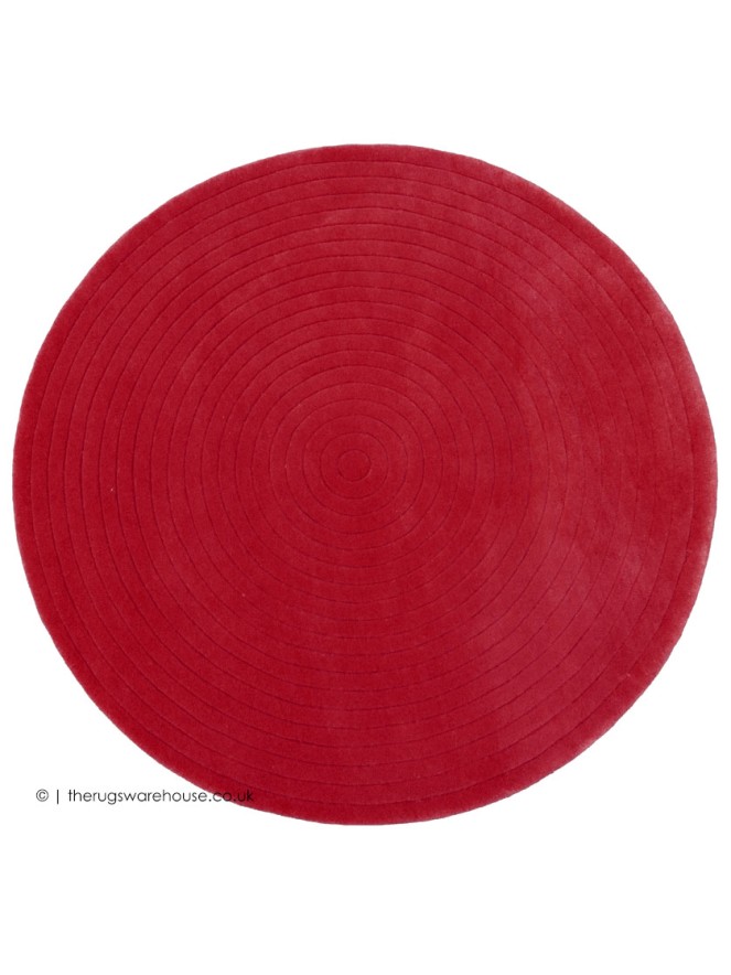Harrare Red Circle Rug - 5