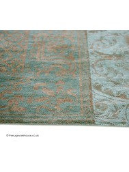 Vintage Sea Blue Rug - Thumbnail - 3