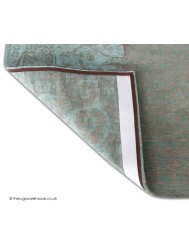 Vintage Sea Blue Rug - Thumbnail - 4