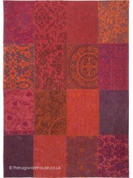 Vintage Orange Purple Rug - Thumbnail - 6