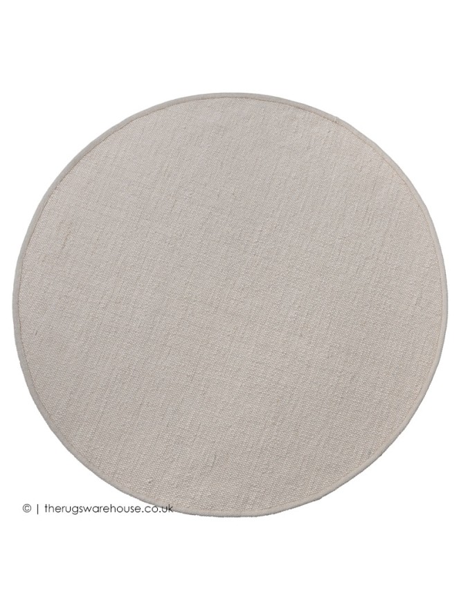 New York Cream Circle Rug - 8