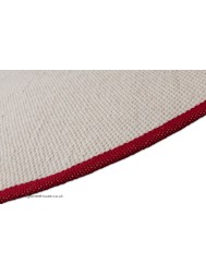 New York Cream Red Circle Rug - Thumbnail - 3