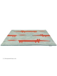 Mr Fox Mint Poppy Rug - Thumbnail - 5