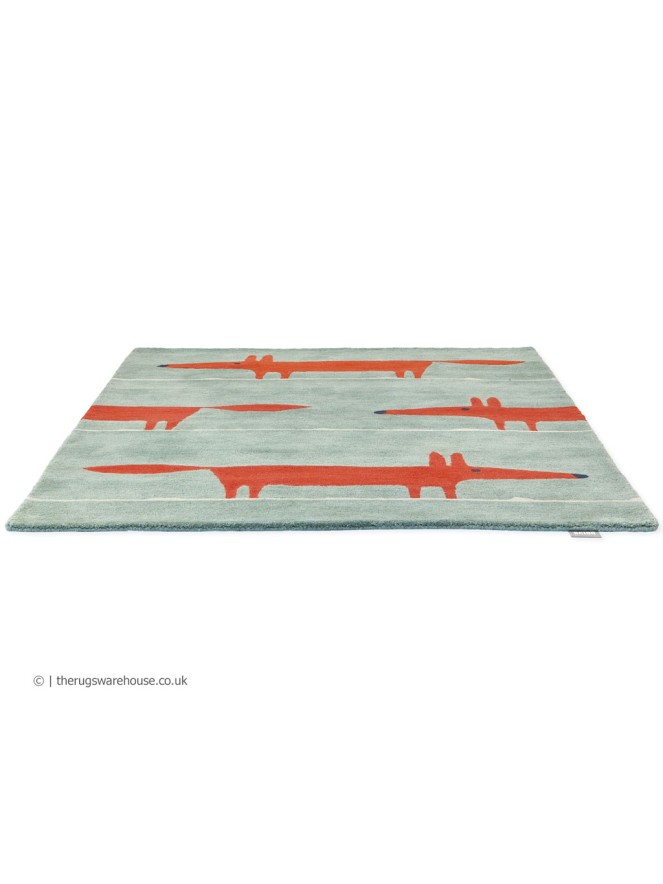 Mr Fox Mint Poppy Rug - 5