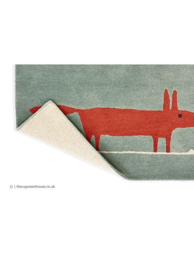 Mr Fox Mint Poppy Rug - 4