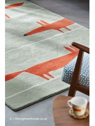 Mr Fox Mint Poppy Rug - Thumbnail - 3