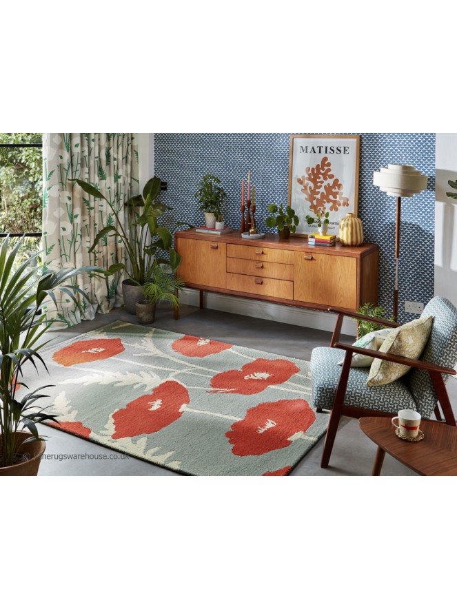 Poppy Pop Sage Rug - 2