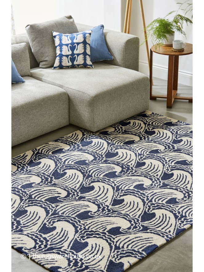 Ride The Wave Denim Rug - 3