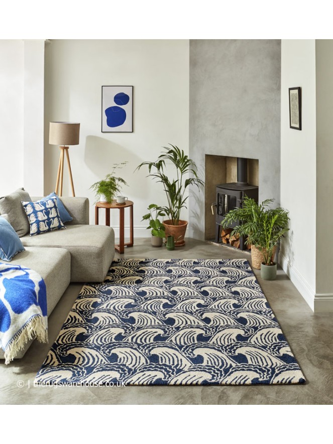 Ride The Wave Denim Rug - 2