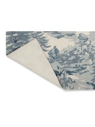 Toile Light Blue Rug - Thumbnail - 6