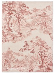 Toile Light Pink Rug - Thumbnail - 7