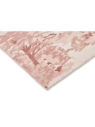 Toile Light Pink Rug - Thumbnail - 5