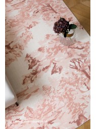 Toile Light Pink Rug - Thumbnail - 3