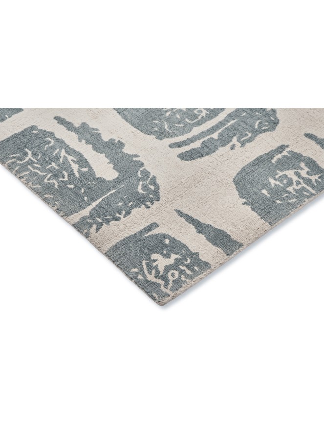 Woodblock Grey Rug - 5