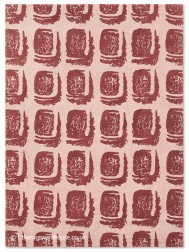 Woodblock Red Rug - Thumbnail - 7