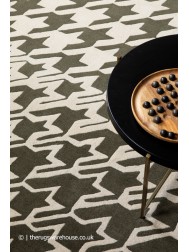 Houndstooth Grey Rug - Thumbnail - 2