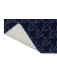 Houndstooth Dark Blue Rug - Thumbnail - 6