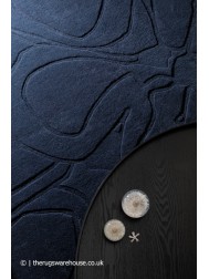 Magnolia Dark Blue Rug - Thumbnail - 2