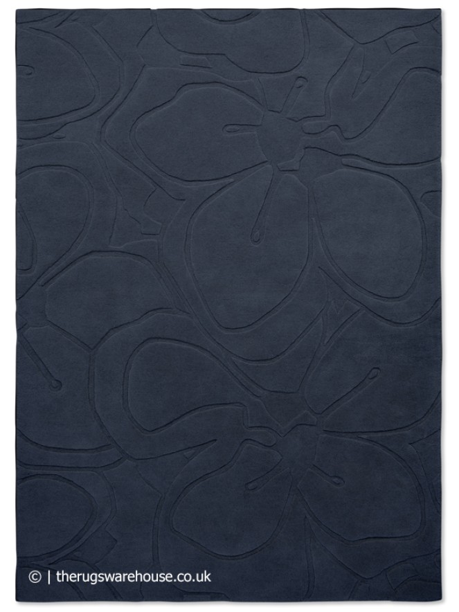 Magnolia Dark Blue Rug - 6